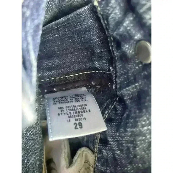 Y2k 2000's Guess mini denim skirt size 29 Frayed Hem coastal barn streetware - Picture 5 of 9